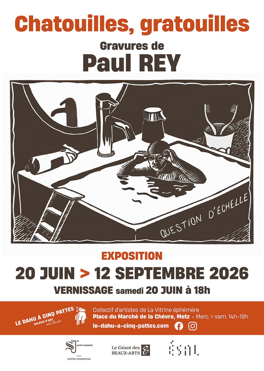 Gratouilles, chatouilles / Exposition du graveur Paul Rey