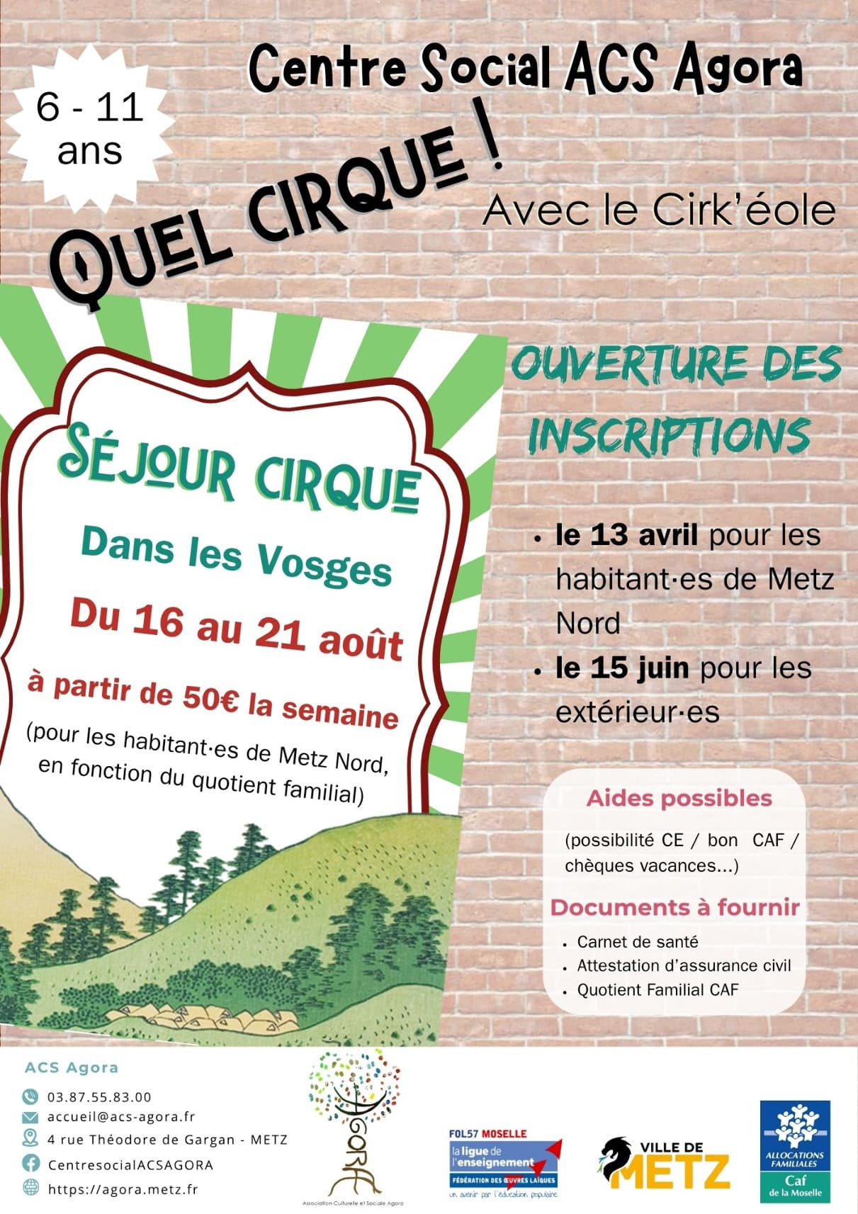 Séjour "quel cirque!"