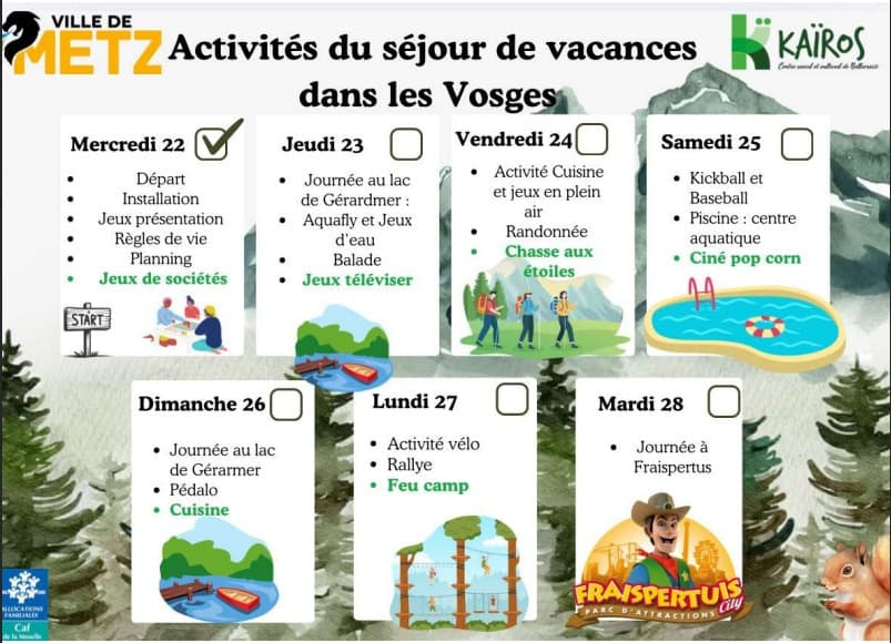 Séjour de Vacances dans les Vosges
