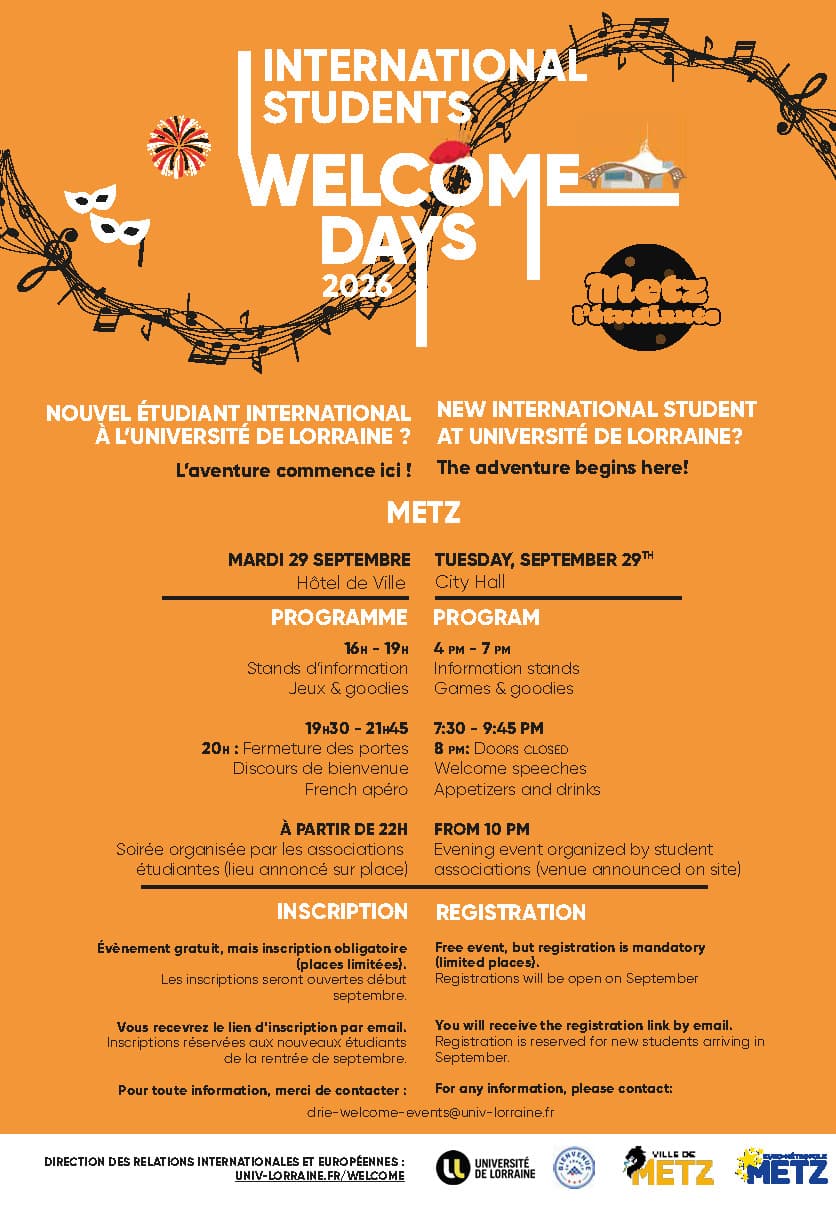 Welcome Day des étudiants internationaux