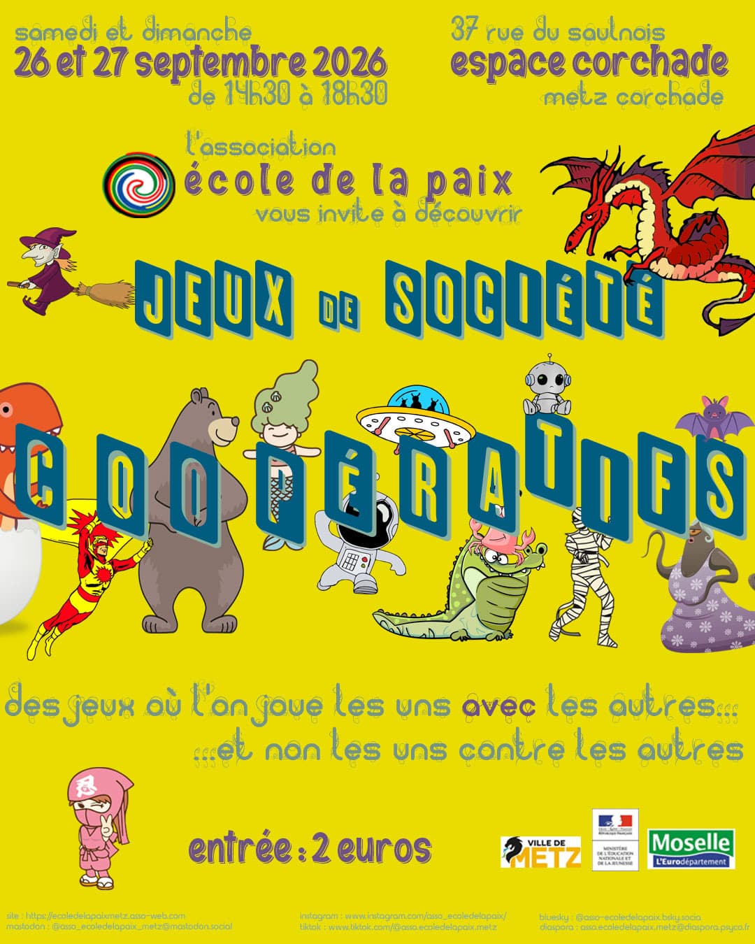 Après-midi jeux de société coopératifs