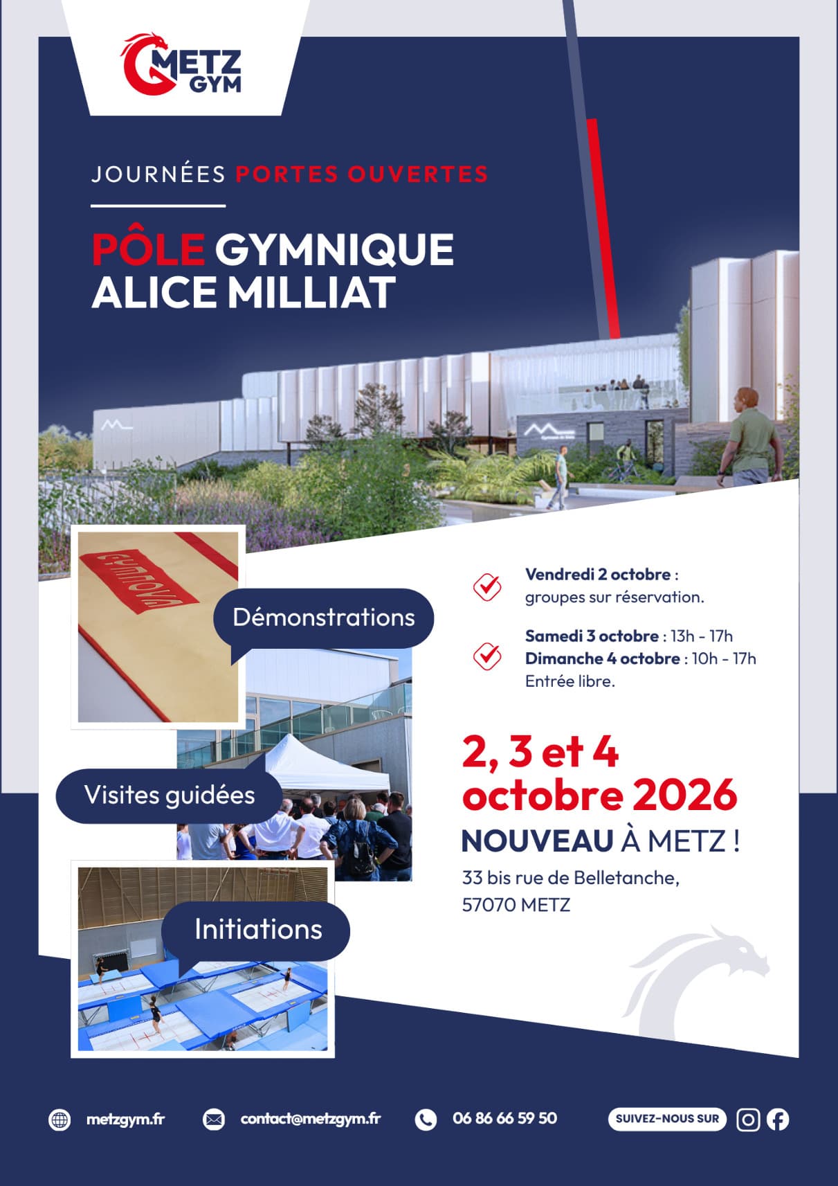 Journées Portes Ouvertes - Complexe Gymnique Alice Milliat