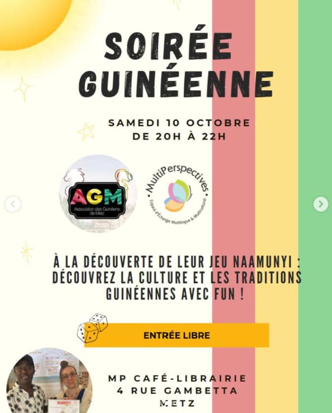 Soirée Guinéenne au MP café-librairie