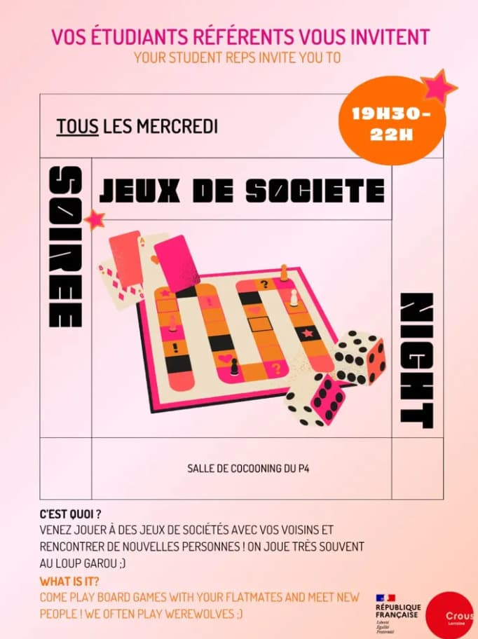 Soirée jeux de société