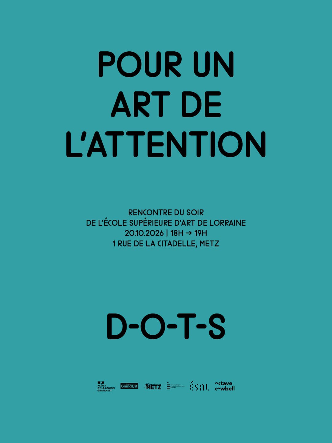 Conférence : Pour un art de l'attention