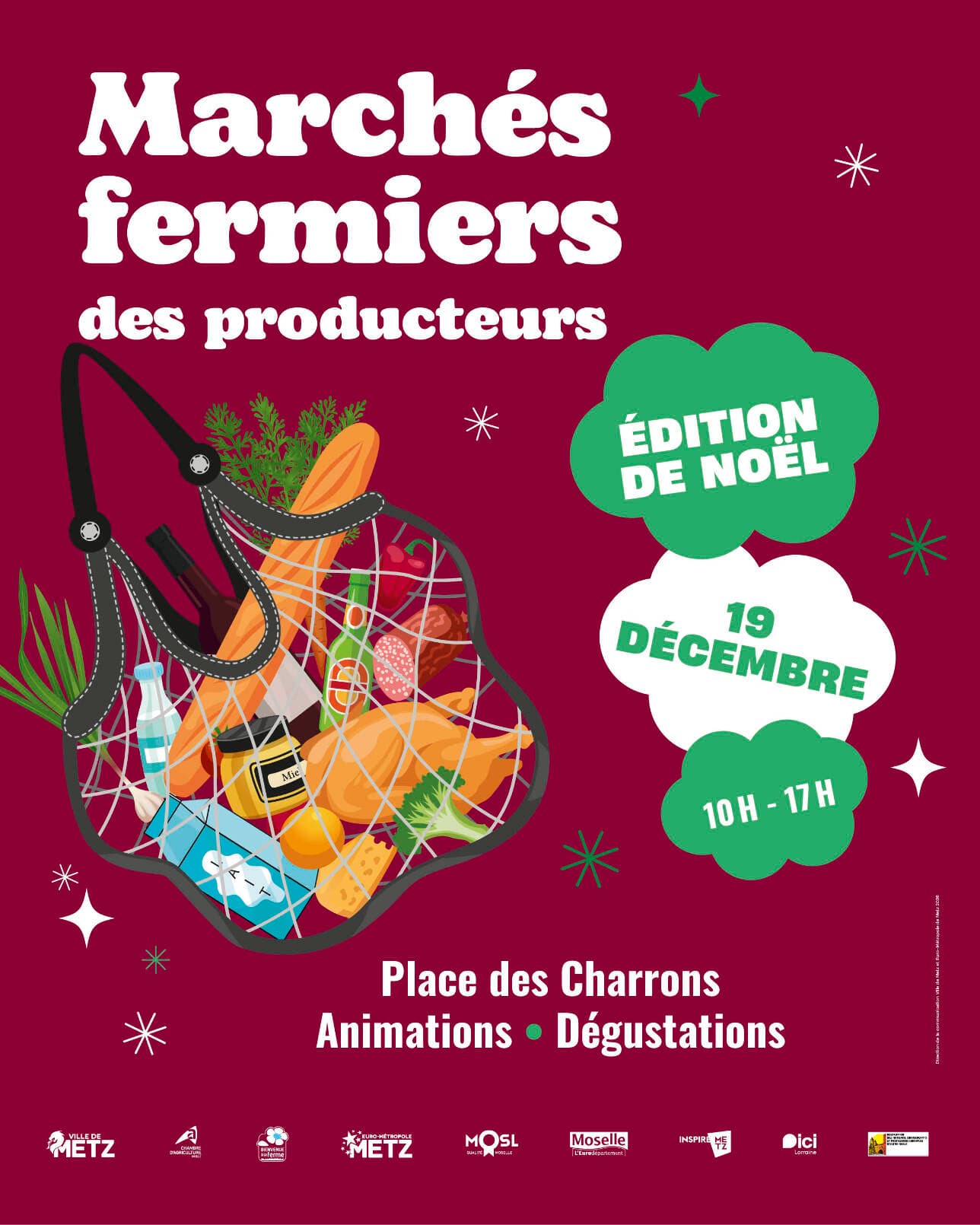 Marchés fermiers des producteurs : édition de Noël