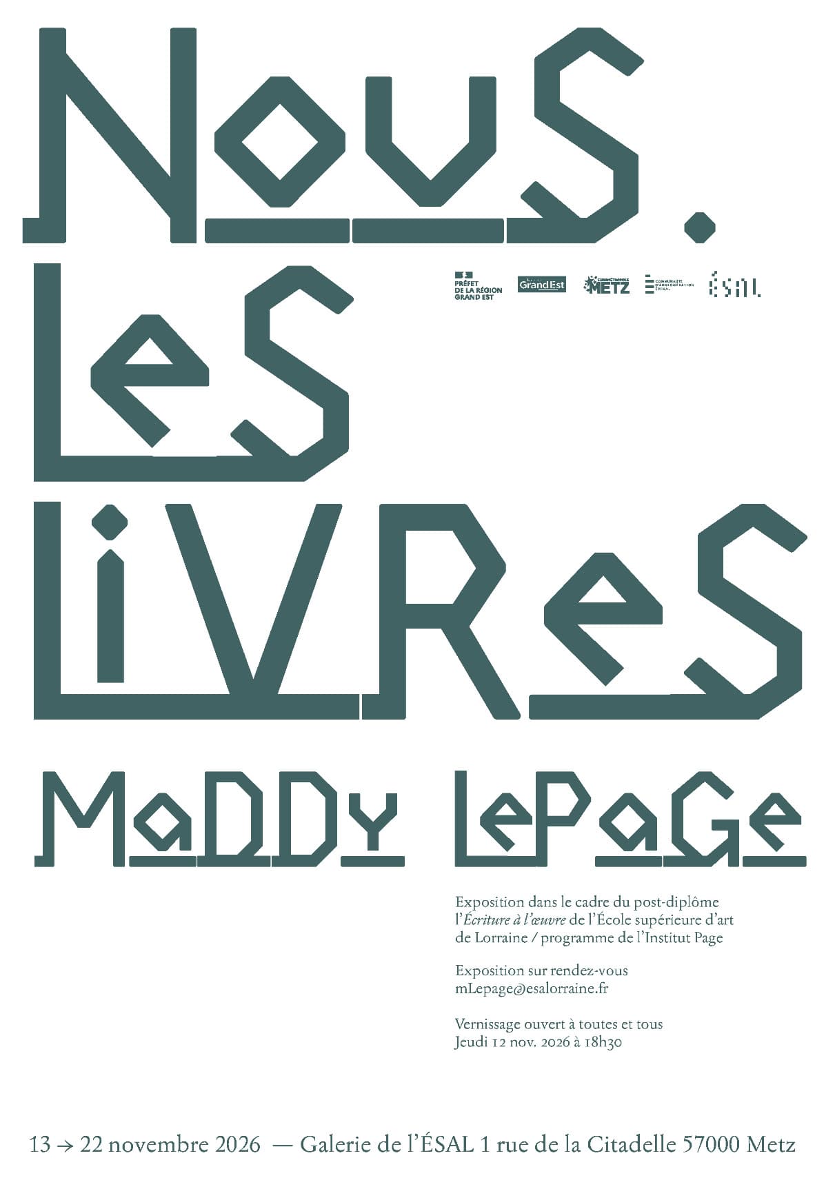 Exposition Nous. Les livres