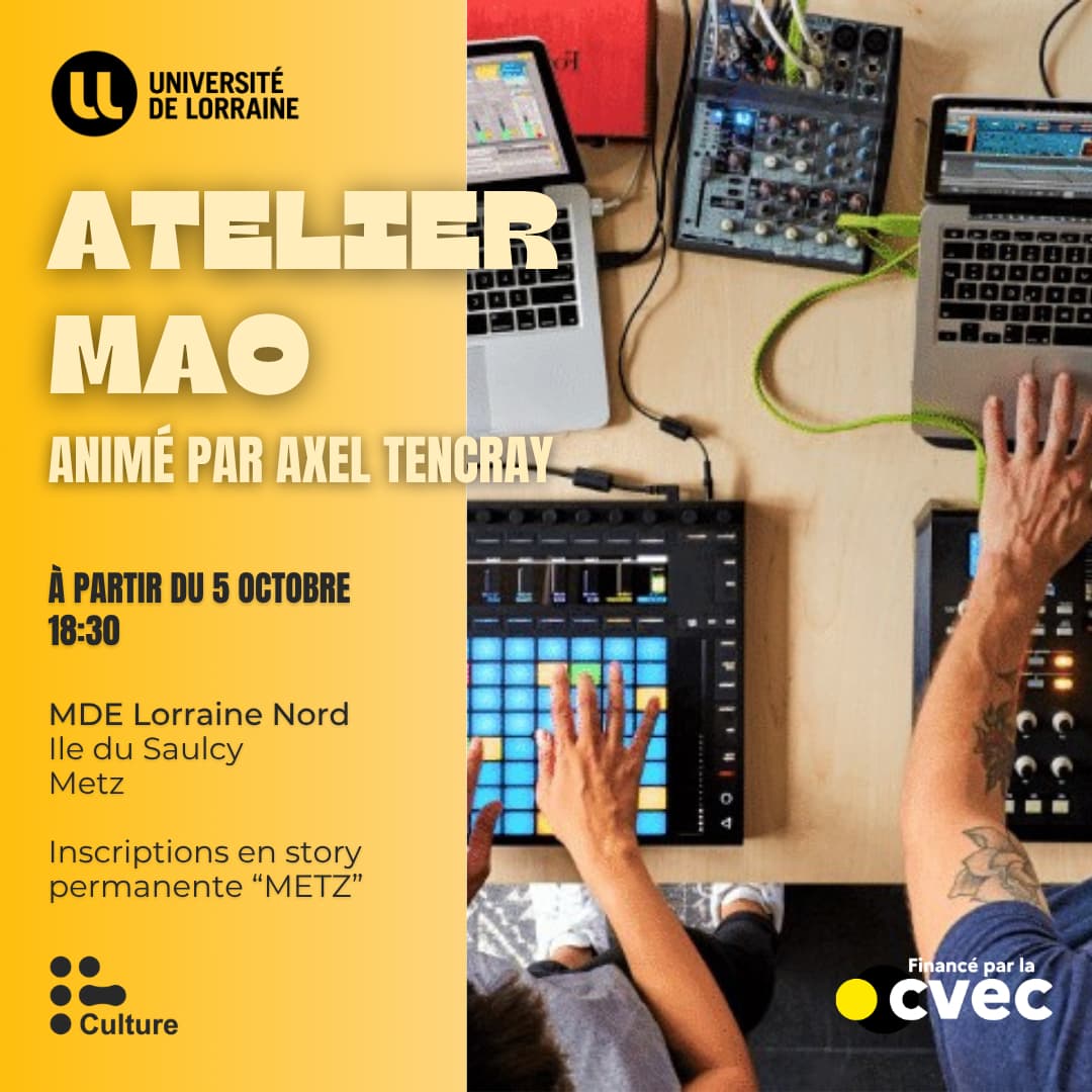 Atelier Musique Assisté par Ordinateur (MAO)