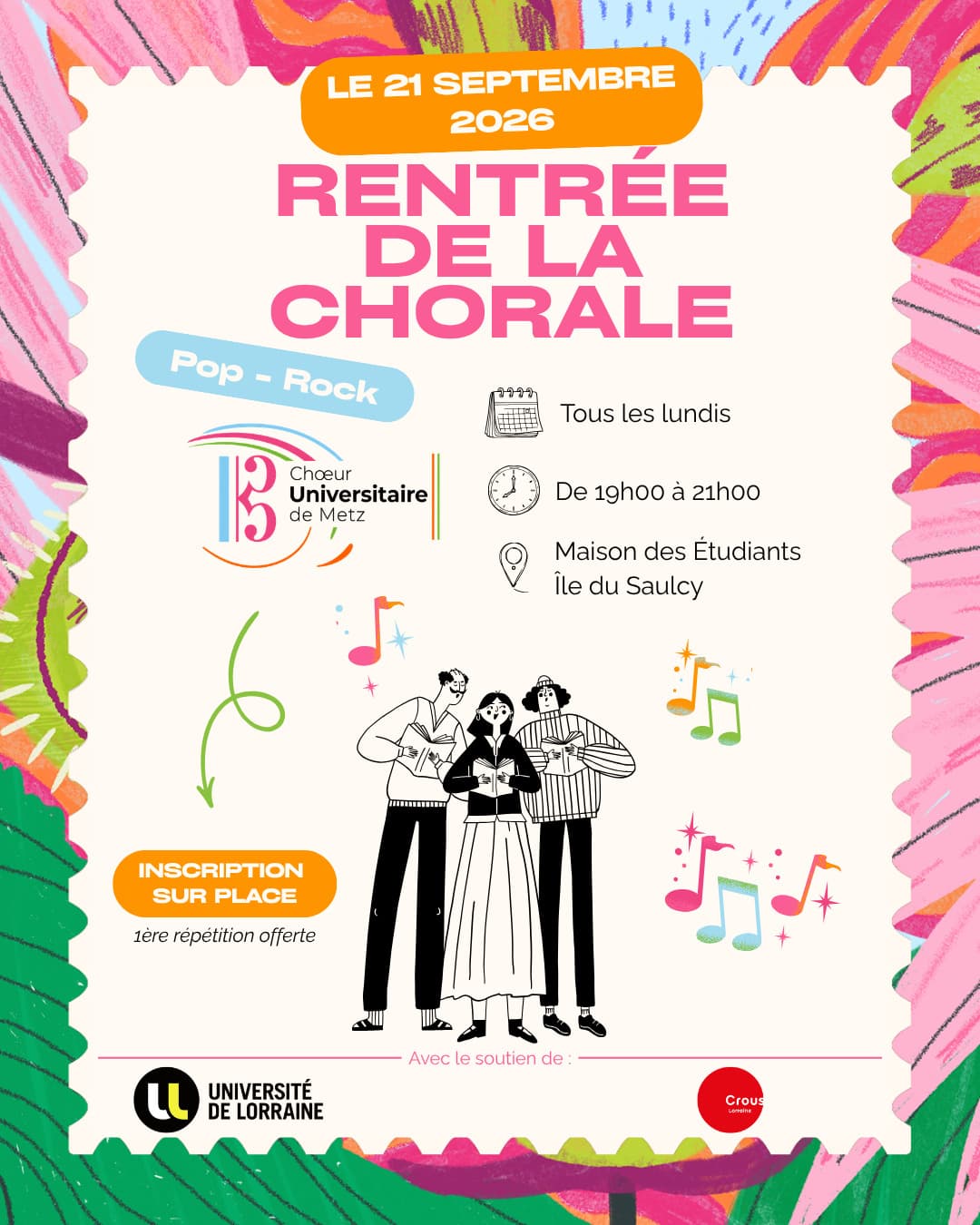 Rentrée de la Chorale Universitaire de Metz !