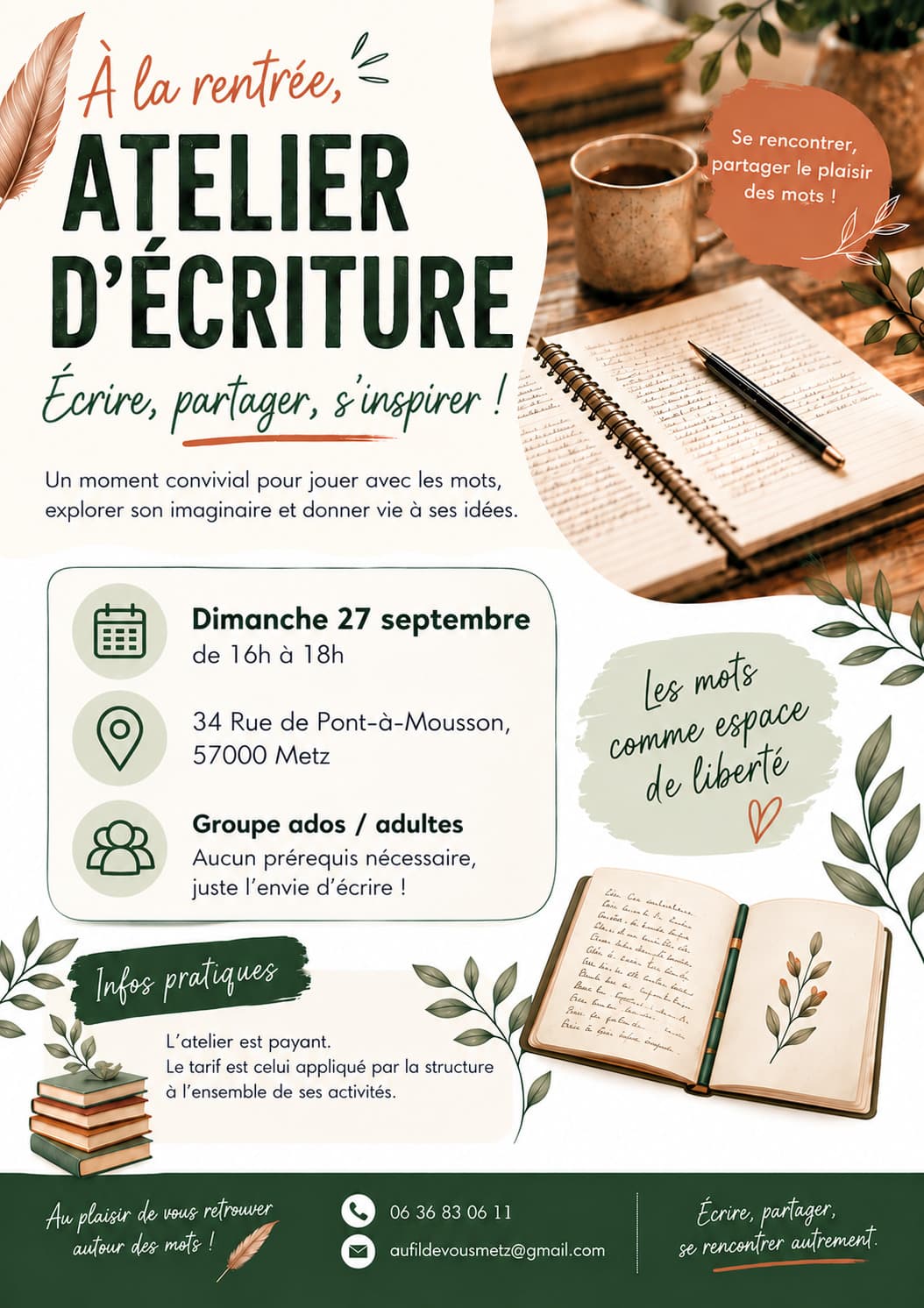 Atelier d'écriture