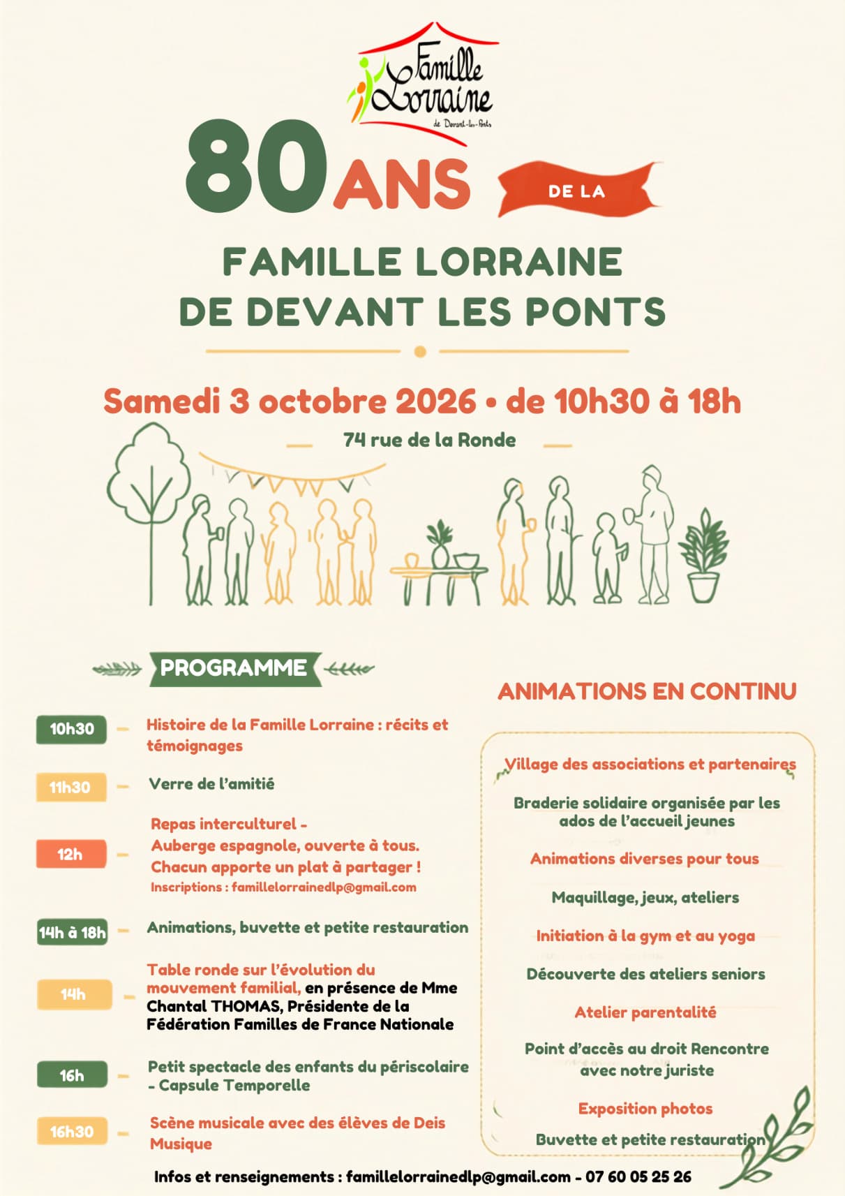 80 ans de la Famille Lorraine de Devant les Ponts