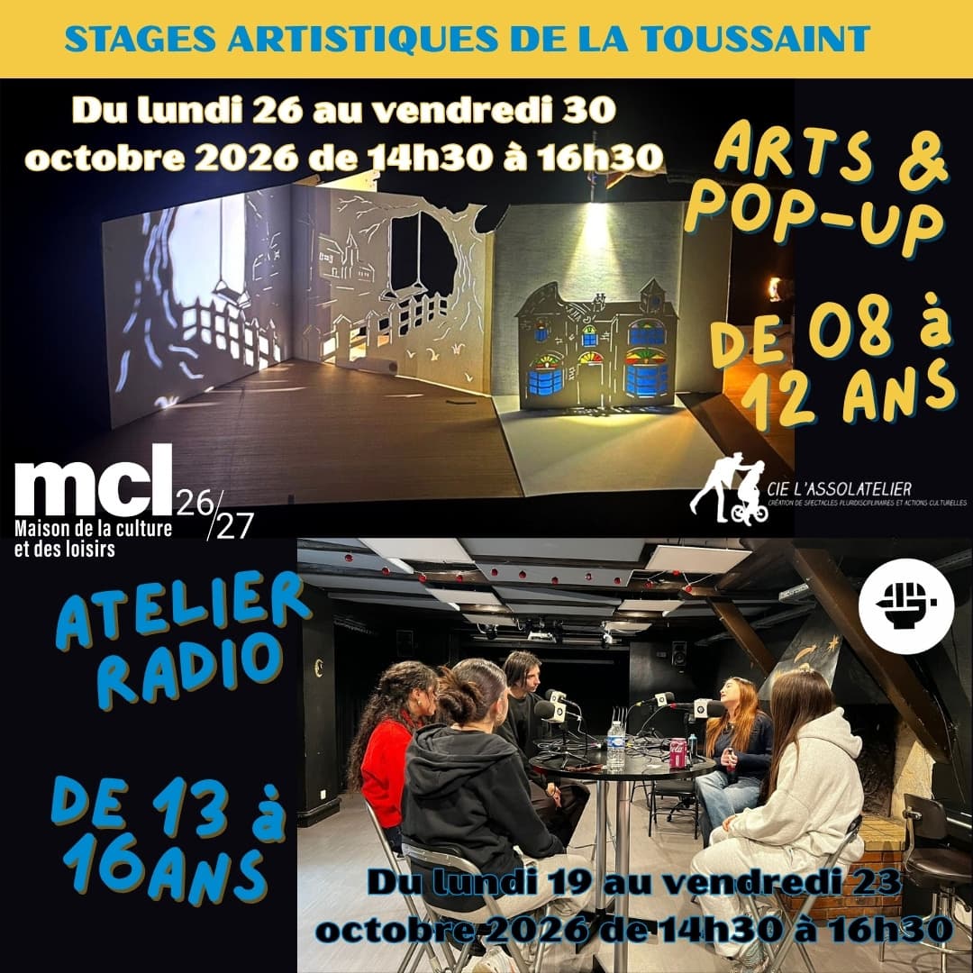 Stage artistique de la Toussaint - ARTS & POP-UP