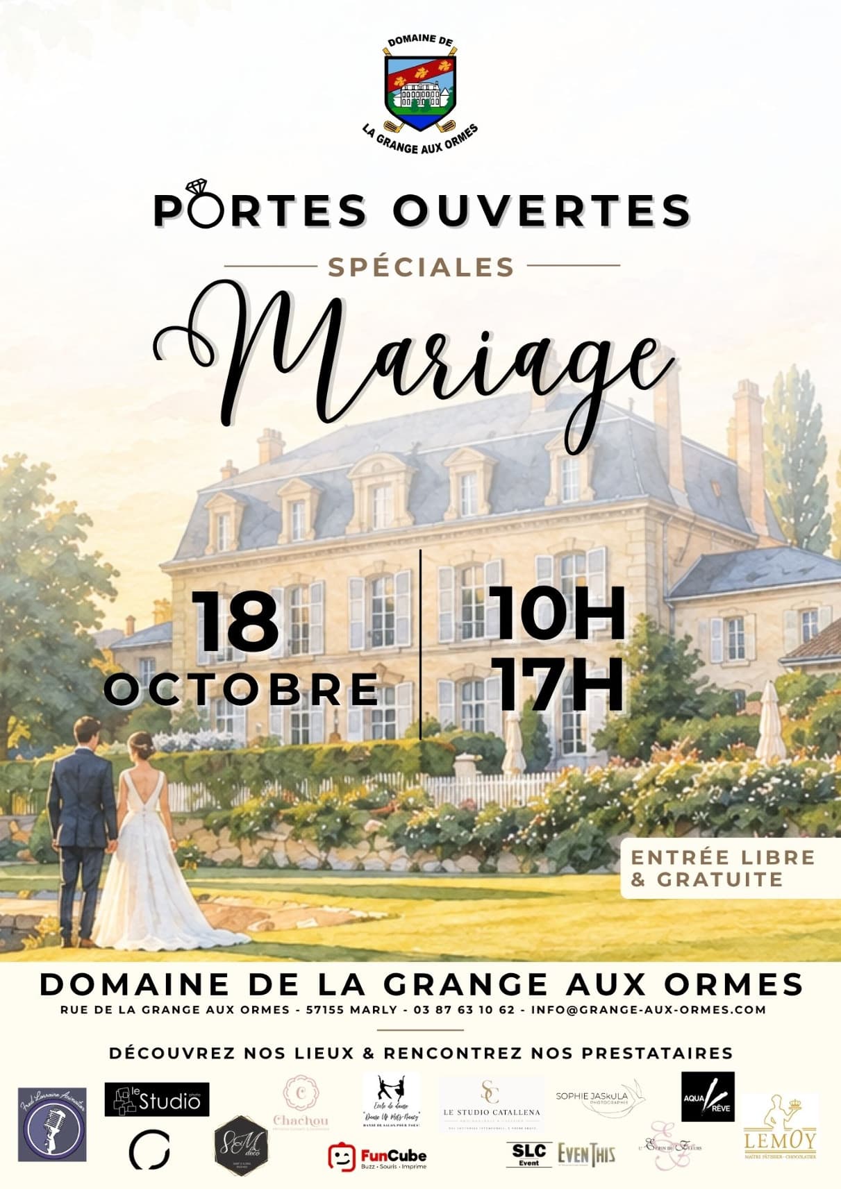 Journée Portes Ouvertes - Spéciales Mariage !