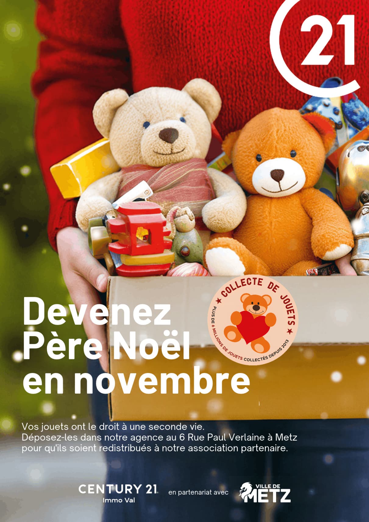 Collecte de jouets 2026 de Century 21 Immo Val