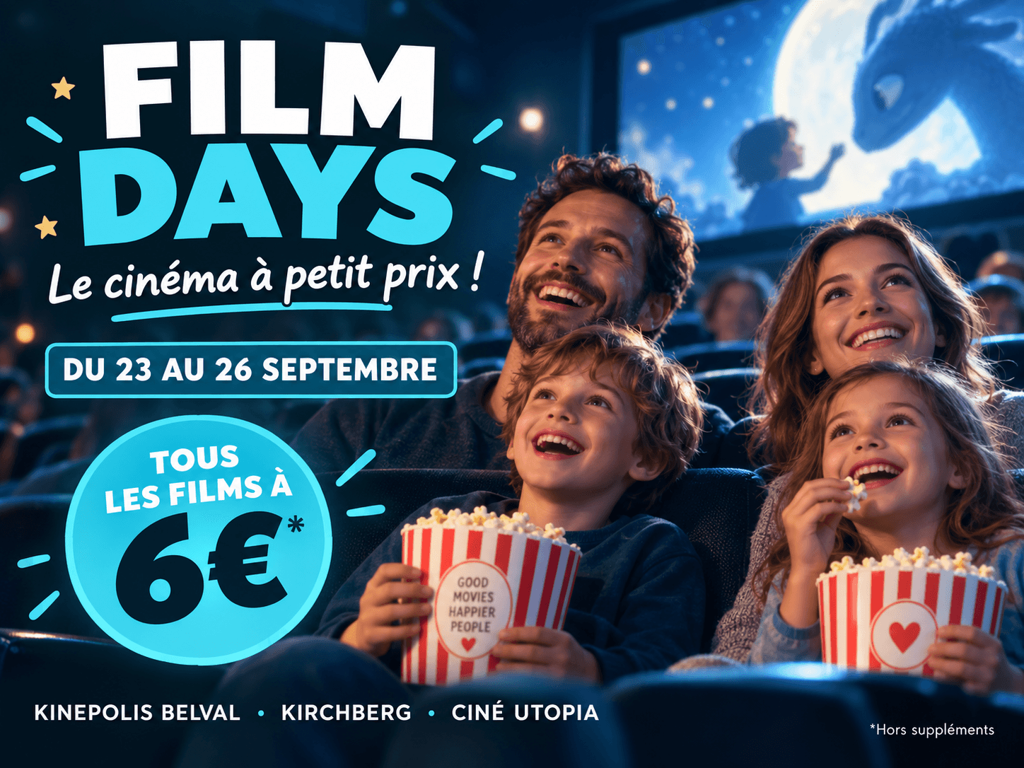 Kinepolis & Ciné Utopia : Film Days — Le cinéma à 6 €