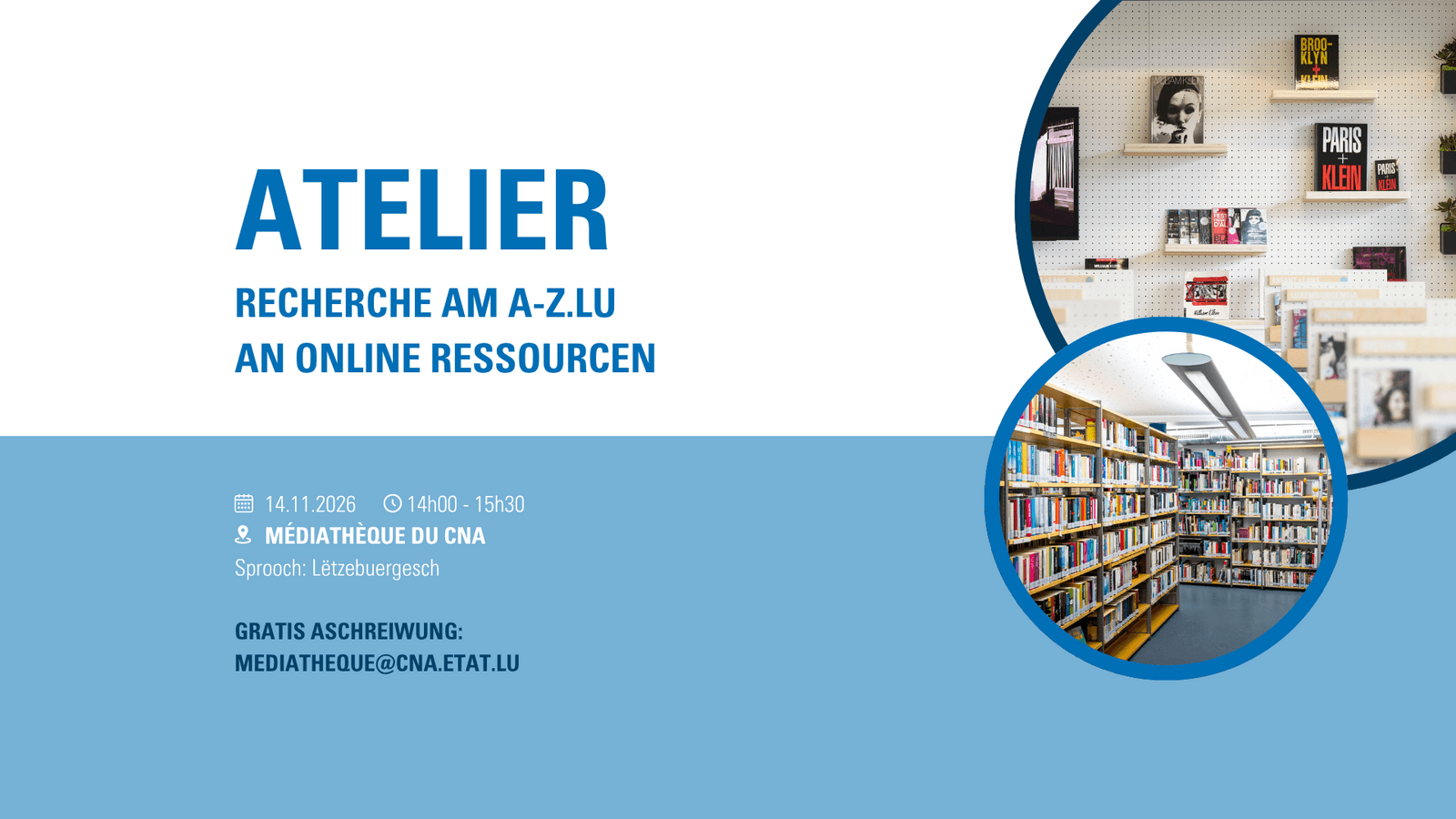 Recherche a-z.lu et ressources en ligne