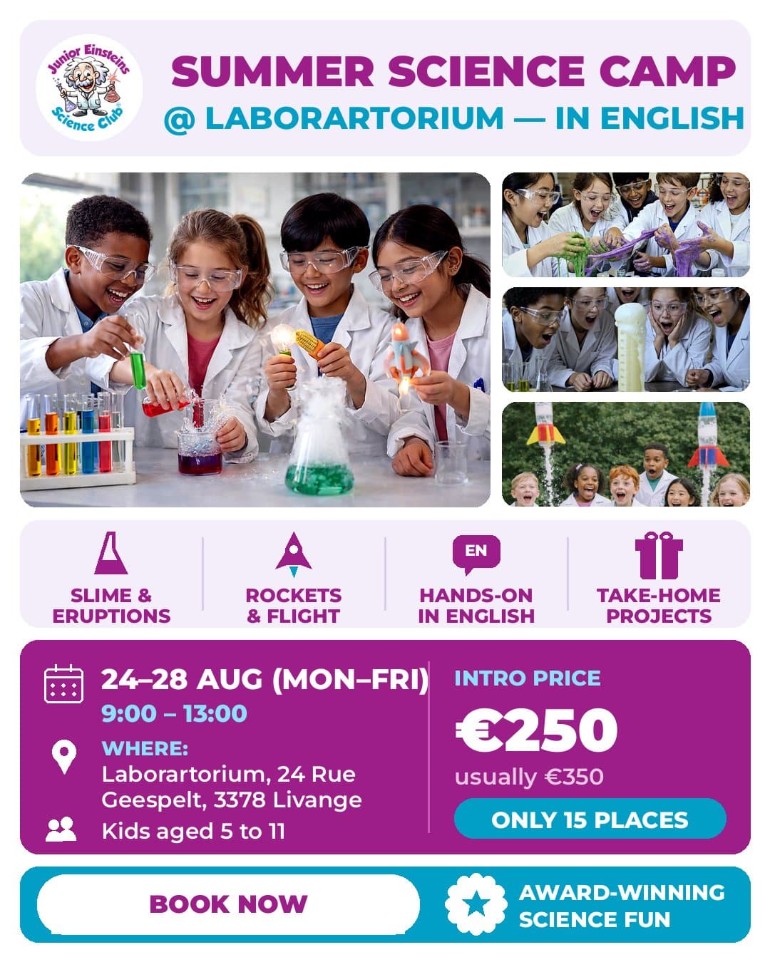Slime, rockets and big WOWs - Hands on science camp