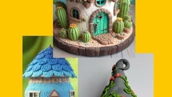 Feenhaus aus FIMO (Maison de fée en pâte FIMO)