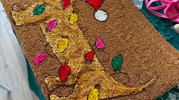 Weihnachtliche Fußmatte (Paillasson de Noël)