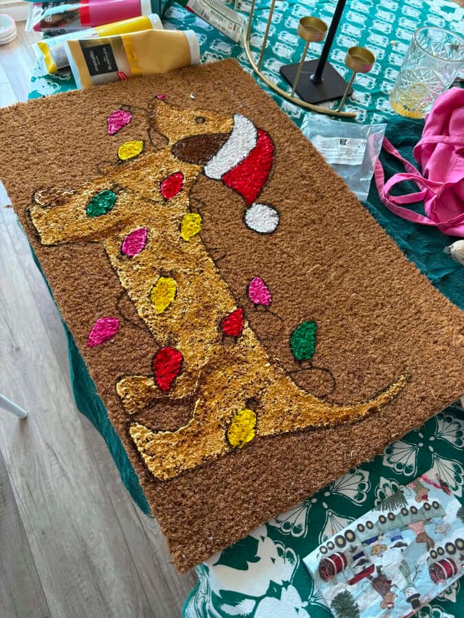 Weihnachtliche Fußmatte (Paillasson de Noël)