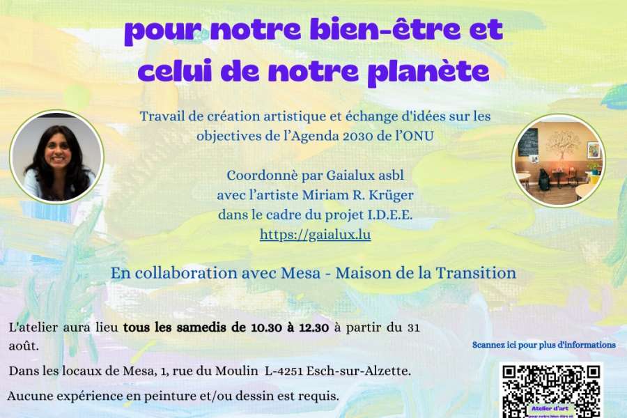 kideaz copyright event mesa la maison de la transition  atelier dart pour notre bien tre et celui de notre plante