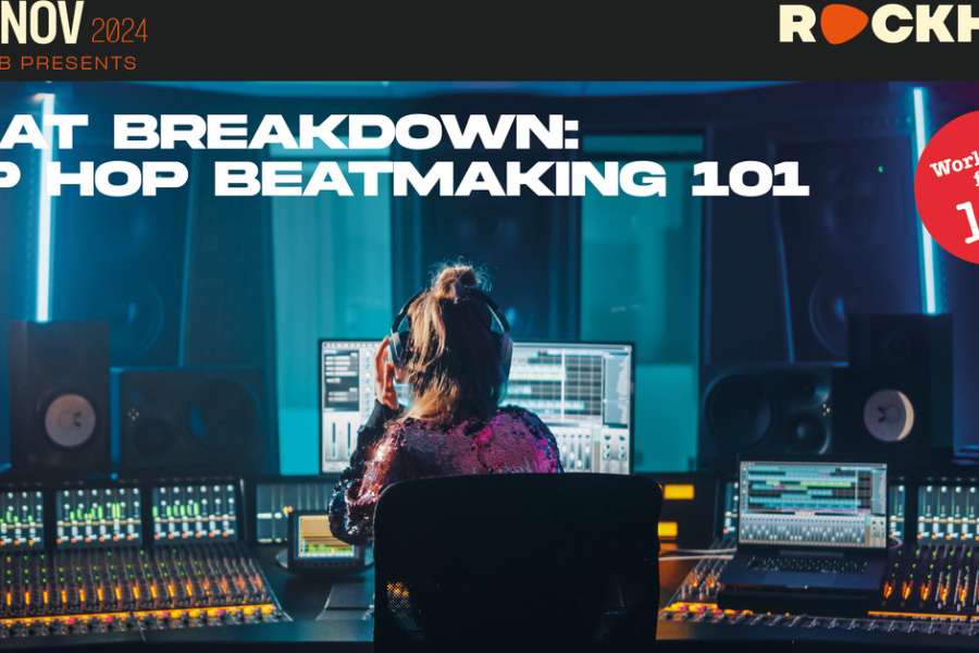 kideaz copyright event rocklab  beat breakdown hip hop beatmaking 101